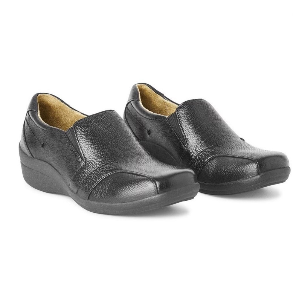 *NEW* Leather Dr. Scholl's Bonnie Casual Black Slip-On Woman’s Loafers